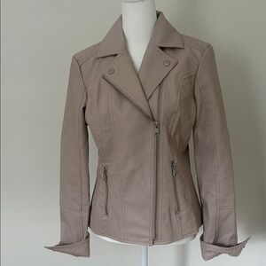 Small Blush Moto Jacket
